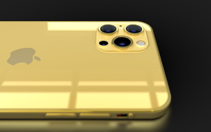 Chiếc iPhone 12 Pro mạ vàng đầu tiên trên thế giới do Công ty TNHH Thời Đại Vàng (Golden Age) tại TP. Hồ Chí Minh chế tác.