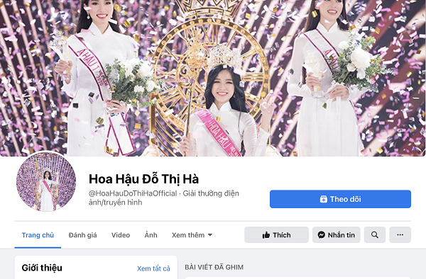 Nhiều fanpage giả mạo tân hoa hậu cũng được lập ra nhằm mục đích tăng lượng follow, tương tác.