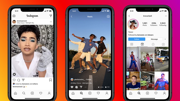 Instagram cũng đã nhanh tay ra mắt một tính năng cạnh tranh trực tiếp với TikTok, hay nói một cách khác là tính năng nhái TikTok, có tên là Reels.