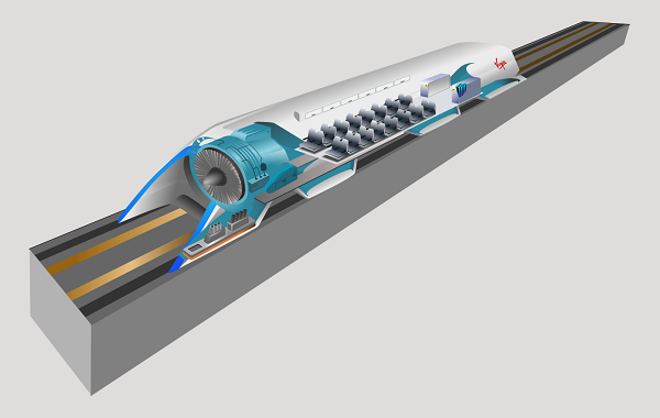 Công nghệ Hyperloop được cho là phương thức vận chuyển thứ 5 sau đường bộ, đường thủy, đường hàng không và đường sắt.