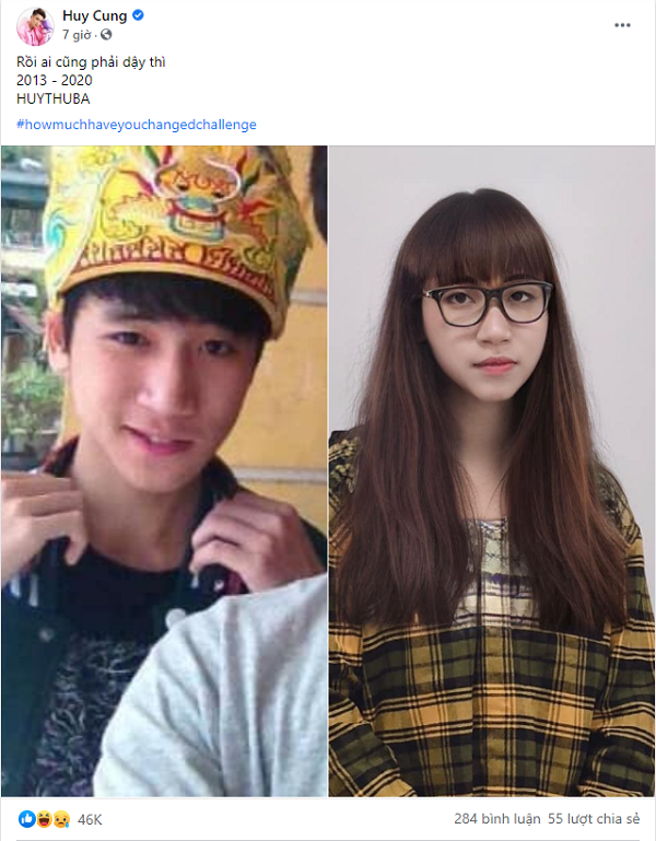 Chàng vlogger Huy Cung khoe ảnh giả gái xinh không kém cạnh hotgirl khiến fan cười bò.