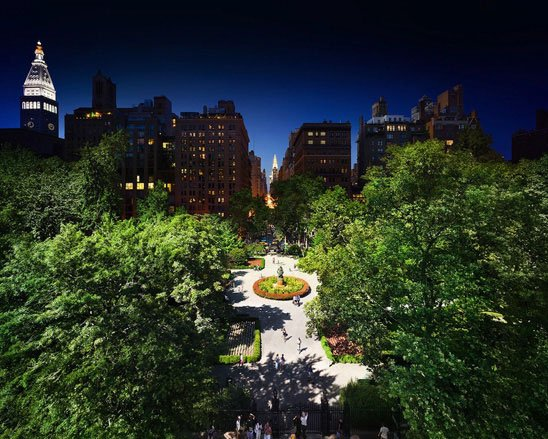 Công viên Gramercy như một bức tranh cổ tích.