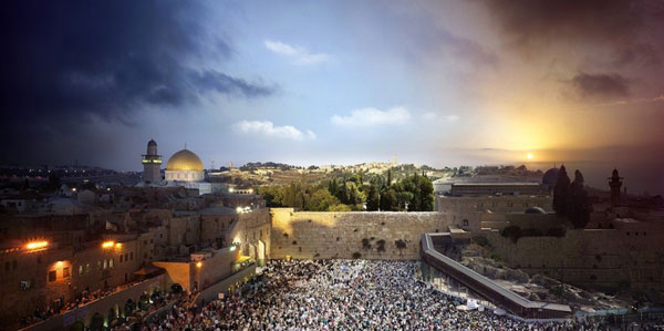 Bức tường phía Tây, Jerusalem.