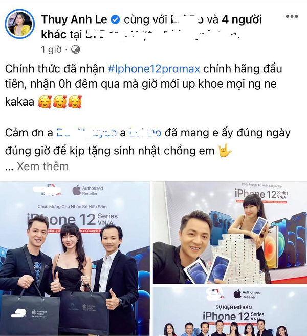 Đăng Khôi có lẽ là người chồng hạnh phúc nhất đêm qua khi được vợ tặng sinh nhật món quà cực "hot".