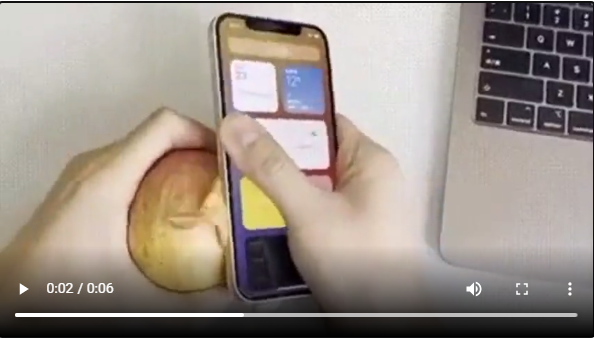 Cụ thể, phần cạnh vuông vức trên thân iPhone 12 vì quá sắc bén nên có thể gọt được vỏ táo.