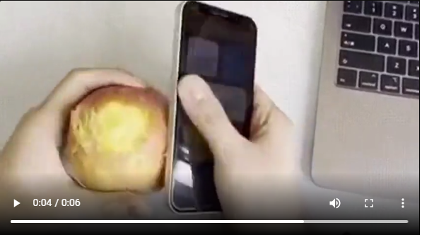 iPhone 12 có thiết kế phần viền thân khá giống với iPhone đời 4, 5 trước đây nhưng mỏng hơn và vuông vức hơn. Có lẽ vì vậy mà phần cạnh sắc tới mức gọt được táo.