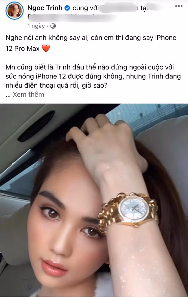 Ngọc Trinh nổi tiếng trong showbiz luôn là một trong những người đầu tiên sở hữu dòng iPhone mới và lần này cũng không ngoại lệ.