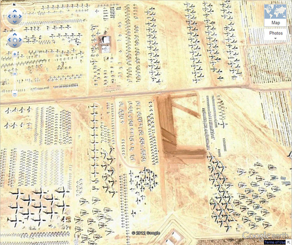 Căn cứ không quân David Monthan tại TP Tucson, bang Arizona (Mỹ) là nơi "chôn cất" tất cả các máy bay quân sự của Mỹ.