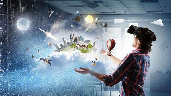 4. Virtual Reality (VR) - Thực tế ảo: Thực tế ảo là công nghệ giúp con người có thể “cảm nhận” không gian mô phỏng một cách chân thực hơn nhờ vào một loại kính nhìn 3 chiều (kính thực tế ảo).