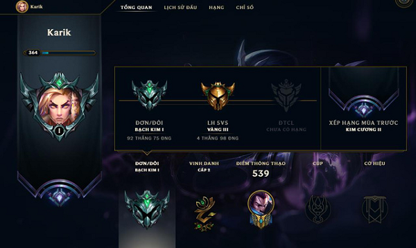 Trong ca khúc "Ế", Karik đã lồng một đoạn clip ngồi chơi LMHT vào trong MV, và tuyên bố rằng một trong lý do khiến anh (nhân vật trong MV) ế là bởi khi người ta đang tán tỉnh nhau thì bản thân chỉ biết ngồi nhà chơi game thâu đêm suốt sáng.