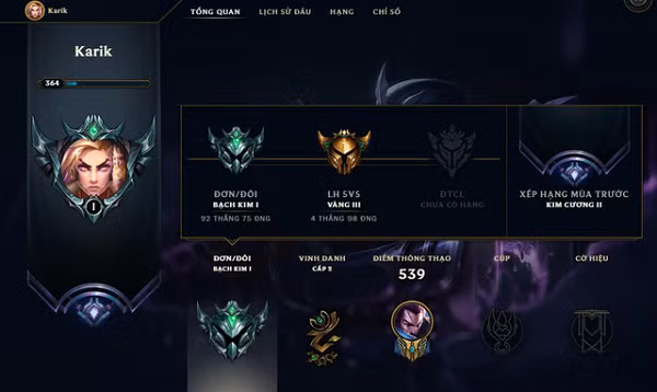 Trong ca khúc "Ế", Karik đã lồng một đoạn clip ngồi chơi LMHT vào trong MV, và tuyên bố rằng một trong lý do khiến anh (nhân vật trong MV) ế là bởi khi người ta đang tán tỉnh nhau thì bản thân chỉ biết ngồi nhà chơi game thâu đêm suốt sáng.