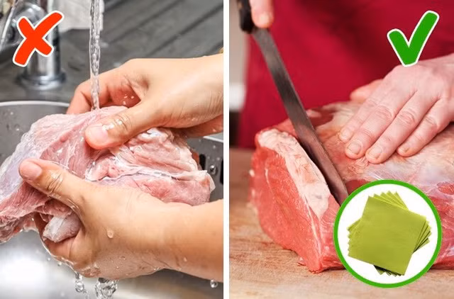 Tại sao không nên rửa thịt gà trước khi nấu? - Hình 4 Tai sao khong nen rua thit ga truoc khi nau?-Hinh-4