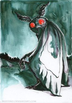 Mothman có vảy, da màu xám, đôi mắt to màu đỏ. Nó có thể bay với tốc độ cực nhanh và có tiếng rít nghe rất đáng sợ khi có thể gây nhiễu sóng truyền hình, vô tuyến.