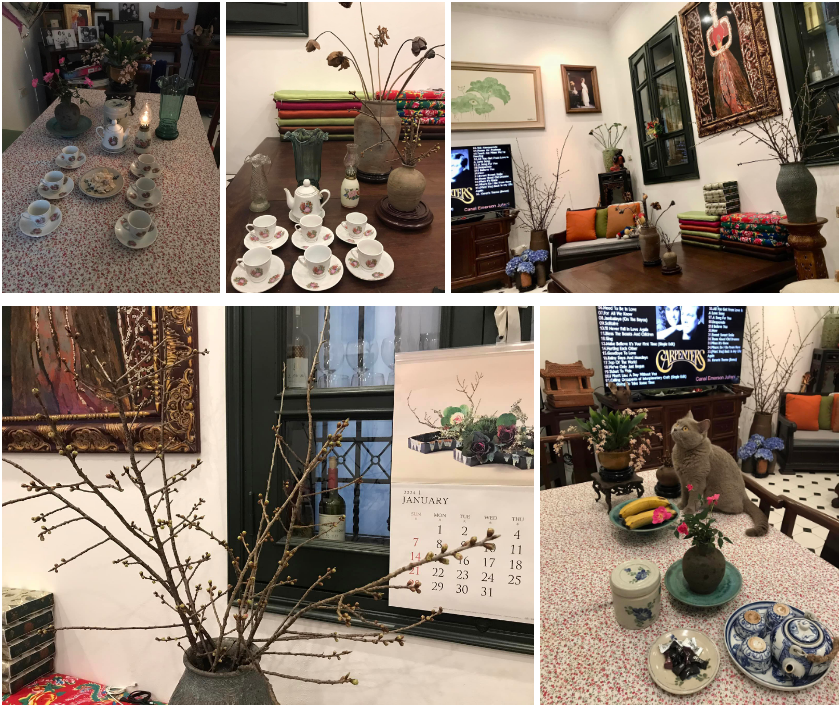 Khi con cái khôn lớn trưởng thành, NSND Lê Khanh có niềm vui bên tổ ấm nhỏ với những món trang trí bé mọn, hoài cổ.