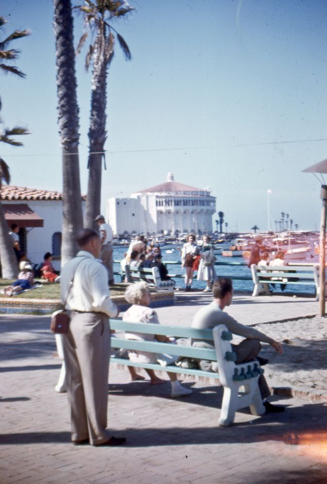 Khung cảnh đường phố ở Catalina Island.