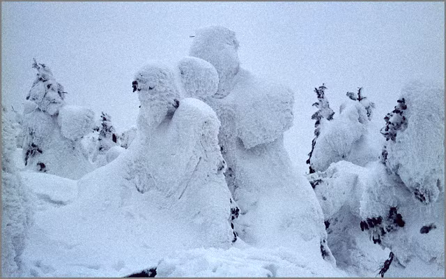 Quang cảnh núi Komagatake trong mùa đông năm 1969.