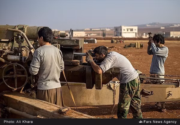 Lực lượng Syria trên chiến trường Aleppo.