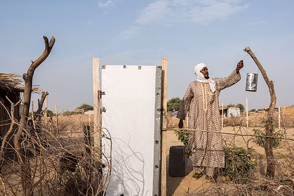 Saleh Youssef (42 tuổi) đã tháo chạy tới trại tị nạn Dar al-Naim. Hiện giờ, ông đang trồng cây ăn quả trong khu trại.