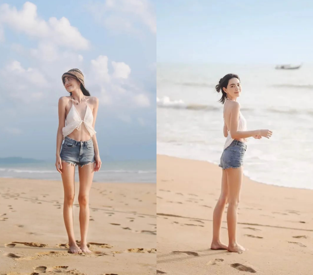 Đặc biệt ở góc nghiêng, vòng eo nhỏ đến mức khó tin của nữ minh tinh khiến cư dân mạng choáng nặng.