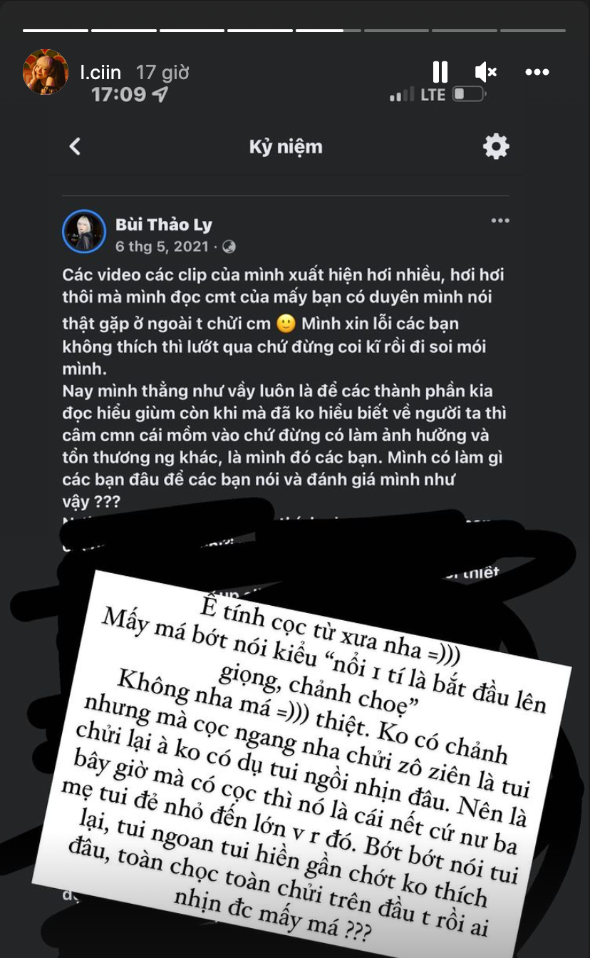 Và khi chuyện sửa mũi vừa kịp lắng xuống thì mới đây, hot TikToker lại bất ngờ nổi cáu trên trang cá nhân. Cụ thể, cô nàng phản ứng về việc mình bị nói rằng từ khi nổi tiếng thì bắt đầu chảnh.