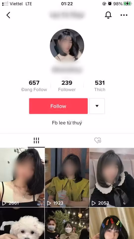 Netizen sau đó cũng nhanh chóng tìm ra trang cá nhân của cô gái được cho là "tiểu tam" của sự việc này.