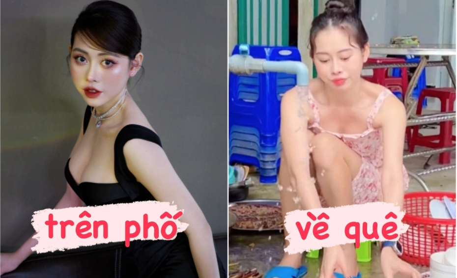 Nếu như trên mạng Việt Phương Thoa lung linh bao nhiêu thì ở nhà lại đơn giản, xuề xoà bấy nhiêu.