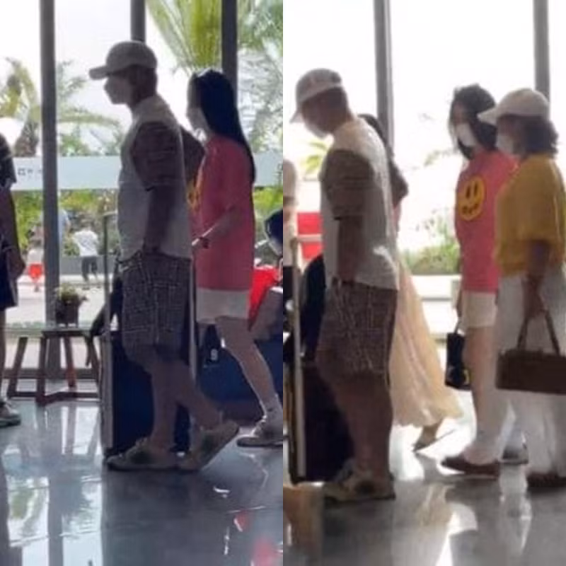 Anh còn không ngần ngại đưa nàng hot girl đi du lịch chung cùng gia đình mình. Có thể thấy mối quan hệ của cả hai rất thắm thiết.