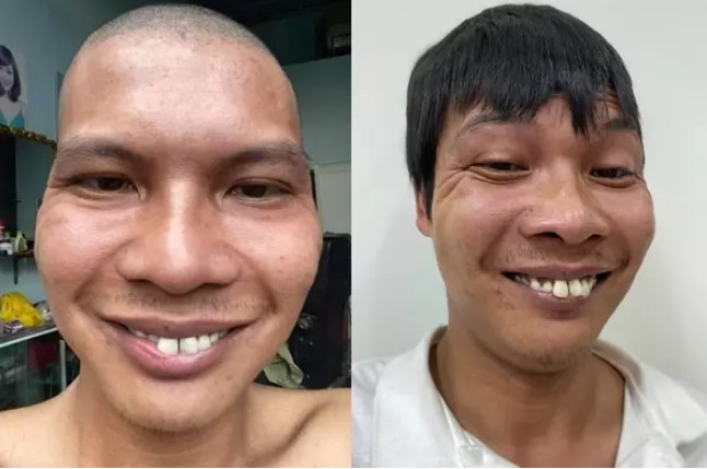 Trong ảnh, Lộc Fuho diện vest sành điệu kết hợp đeo kính mắt, đầu tóc gọn gàng, gương mặt sáng sủa, ngồi bàn trông chẳng khác nào giám đốc.