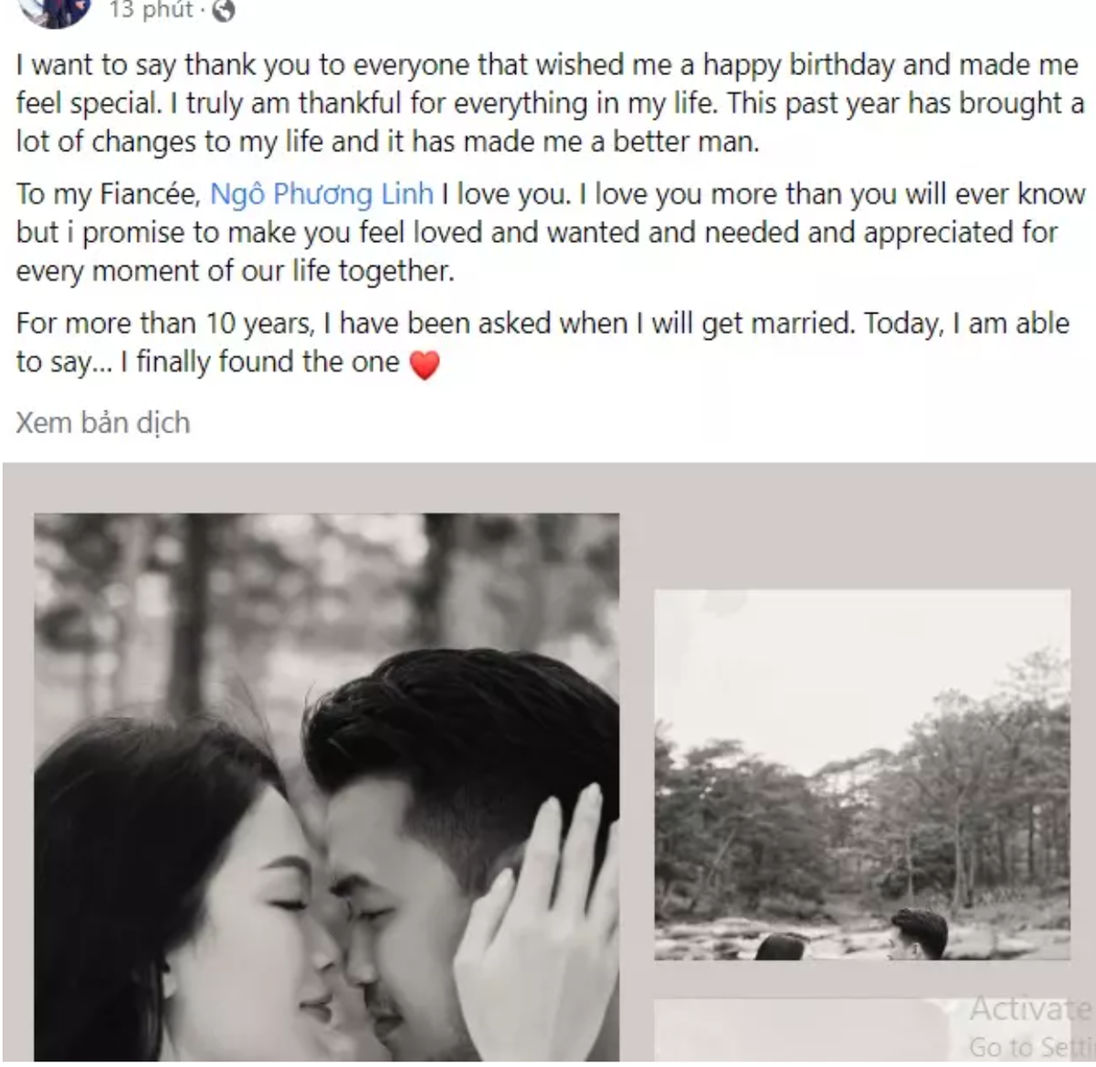 Sáng 23/5, thiếu gia Phillip Nguyễn đăng tải chia sẻ gửi lời cảm ơn đến bạn bè đã chúc mừng sinh nhật.