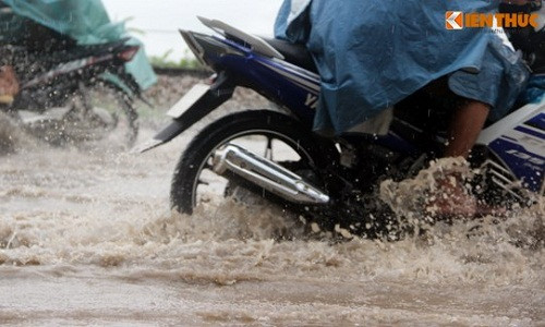 Tiep tuc mua lon tren dien rong o Bac Bo