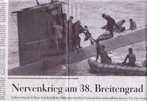 Tuy nhiên tàu ngầm lớp Sang-O này sau đó đã thất bại trong việc đón ba biệt kích đã tung ra trước đó và phải tới ngày 17/9 hai lực lượng này mới tìm được nhau. Đáng trớ trêu thay, tàu ngầm này đã mắc cạn khi đón toán biệt kích và mọi nỗ lực để cứu nó thoát khỏi tình trạng này đều thất bại. Nguồn ảnh: Chosul.