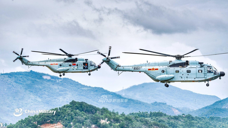 Các trực thăng Z-8 của Trung Quốc lại được sản xuất dựa trên mẫu trực thăng Aerospatiale SA 321 của Pháp. Những chiếc Z-8 đầu tiên đã được Trung Quốc cho ra đời từ cuối thập niên 80. Nguồn ảnh: Sina.