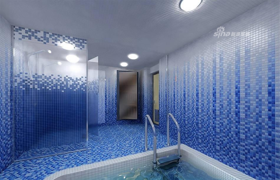 Phòng tắm bên trong tàu Okean được thiết kế với cả bể bơi lẫn phòng tắm đứng. Nguồn ảnh: Sina.