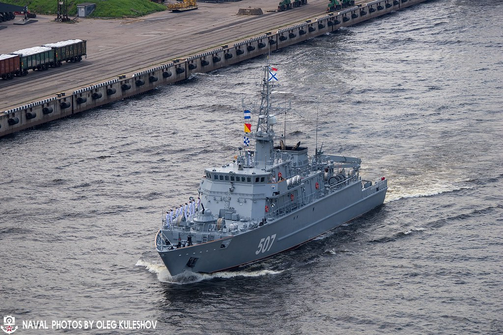 Hiện tại, đang có cùng lúc bốn tàu phá lôi Đề án 12700 đang được Nga cùng đóng mới trong đó có một chiếc dự kiến sẽ được hạ thuỷ vào cuối năm nay, ba chiếc còn lại sẽ hạ thuỷ lần lượt trong ba năm tới đây. Nguồn ảnh: Oleg.