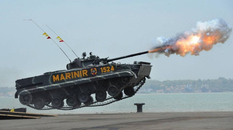 Thuỷ quân Lục chiến Indonesia được trang bị tổng cộng 30 phương tiện vận tải, đổ bộ từng hoạt động trong biên chế quân đội Pháp và Đức, được nước này mua lại trong thời gian những năm đầu thế kỷ 20. Nguồn ảnh: Countrydetail.