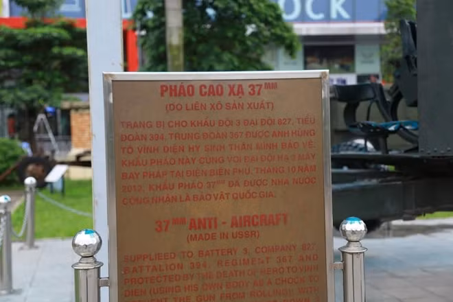 Vào tháng 10-2012, khẩu pháo phòng không này được Chính phủ công nhận là bảo vật quốc gia.