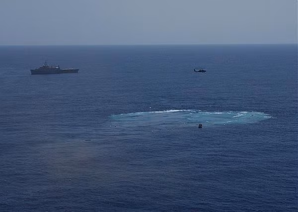 Với độ giãn nước tối đa tới hơn 80.000 tấn, tàu sân bay USS America là tàu sân bay lớn nhất từng bị Hải quân Mỹ đánh chìm và là tàu sân bay lớn nhất từng thuộc Hải quân Mỹ bị đánh đắm. Nguồn ảnh: Thedrive.