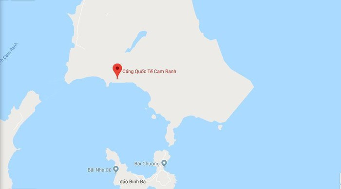 Cảng quốc tế Cam Ranh, Khánh Hòa. Ảnh: Google Maps.