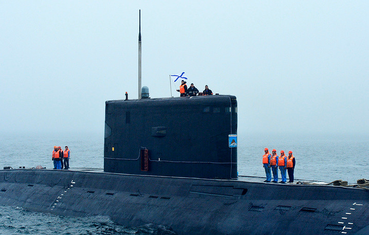 Tàu ngầm Đề án 636.6 Varshavyanka - đây là loại tàu ngầm còn có tên gọi khác là Kilo - hiện cũng đang phục vụ trong biên chế lực lượng Hải quân Nhân dân Việt Nam. Nguồn ảnh: TASS.
