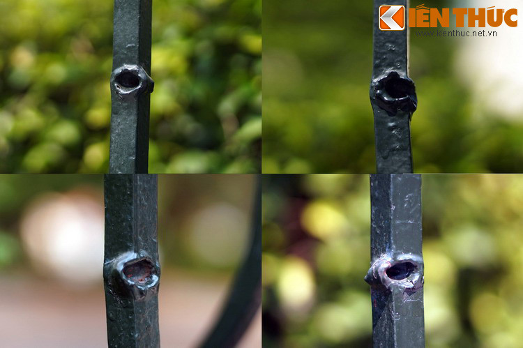 Các vết đạn vẫn còn rất rõ ràng, như thể cuộc chiến vừa diễn ra cách đây chưa lâu.