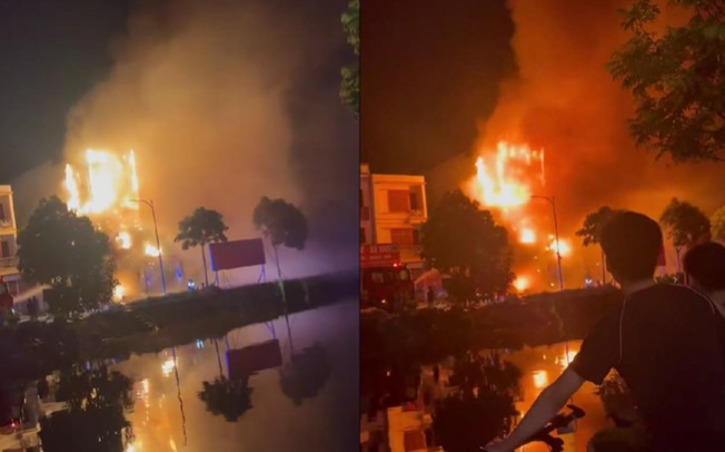 Nam Dinh: Chay cua hang dien lanh, 4 nguoi trong gia dinh thoat nan