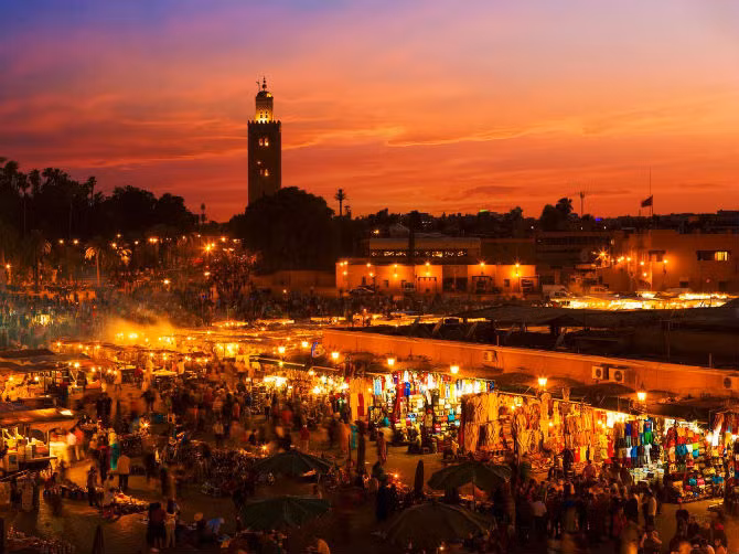 Marrakesh (Morocco) được coi là một trong ba điểm đến hàng đầu thế giới trong năm 2016.