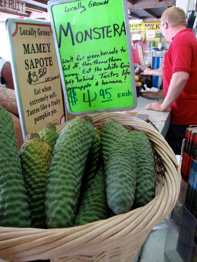 Nếu quả chín, ăn phần thịt bên trong sẽ có vị như kết hợp của chuối, dứa và xoài.