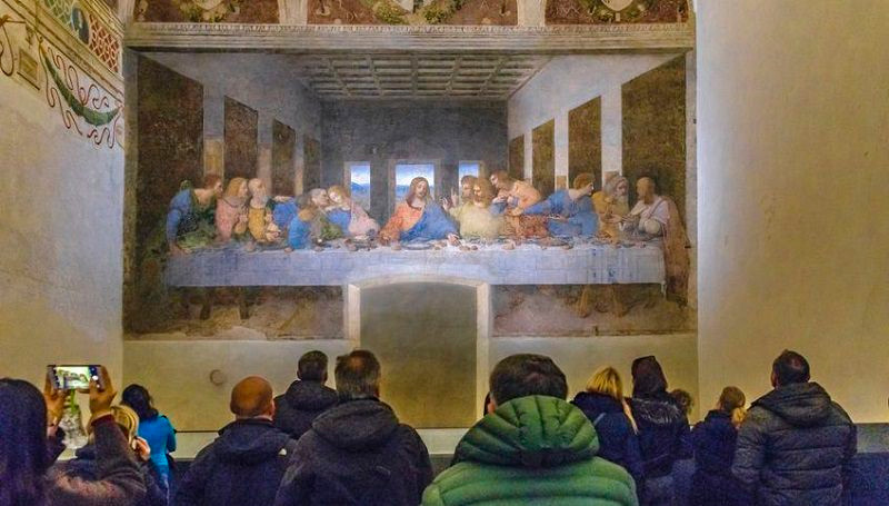Danh họa người Italy Leonardo da Vinci bí mật để lại thông điệp được mã hóa về ngày tận thế trong bức tranh "Bữa tối cuối cùng".