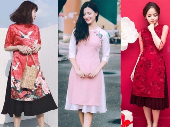 Với sự phát triển của xã hội, áo dài truyền thống được các nhà may cách tân một số chi tiết để phù hợp với thị hiếu của người mặc trong các dịp lễ tết, đi chơi...