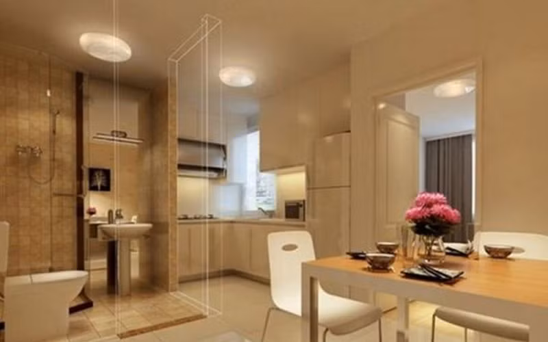 5. Nhà tắm và phòng bếp liền kề nhau Người ta thường nói "như nước với lửa": nước lửa tương khắc tất có tổn thất, không chỉ hao tài tốn của, không lợi cho tài vận mà còn ảnh hưởng rất lớn đến sức khỏe gia đình.