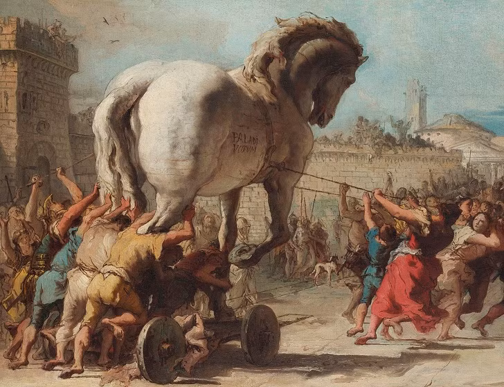Một sự kiện lịch sử nổi tiếng thế giới bị nhiều người hiểu sai liên quan đến ngựa gỗ thành Troy. Trong tác phẩm sử thi Odyssey của Homer, sau 10 năm bao vây thành Troy, người Hy Lạp vẫn không thể chinh phục được thành phố này.