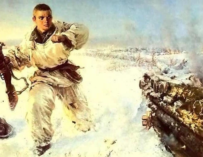 Nhờ hành động gan dạ của Matrosov, đồng đội trong đơn vị của người lính 19 tuổi này có thể xông lên tiêu diệt nhóm lính Đức sử dụng súng máy.