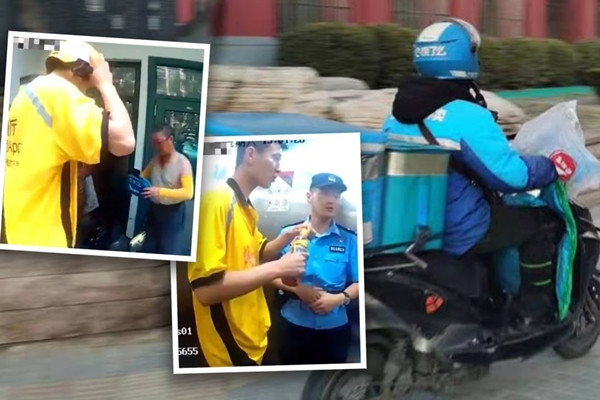 Nhan don “bua an cuoi cung”, shipper nhanh tri bao canh sat