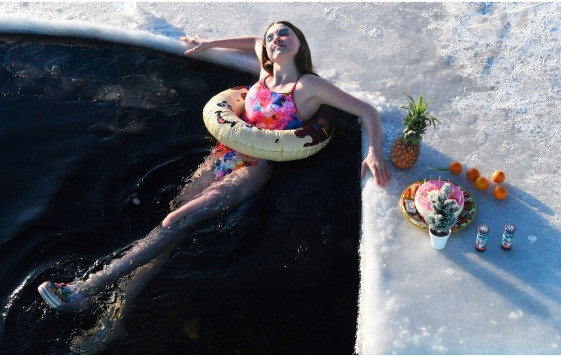 Tại thành phố Krasnoyarsk của Siberia, những ngày này thời tiết tương đối “ấm áp” – chỉ -20°C.